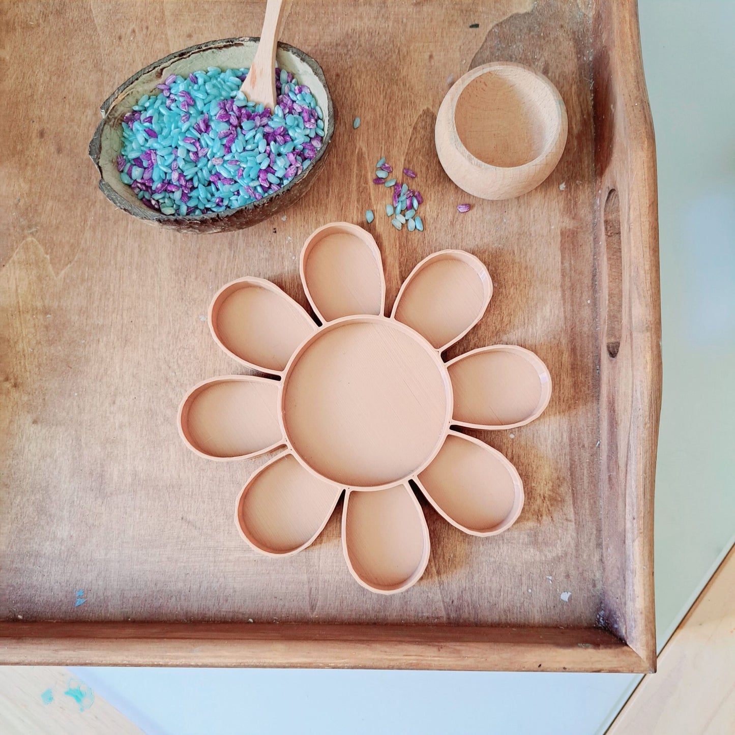 Flower Fillable Sensory Tray