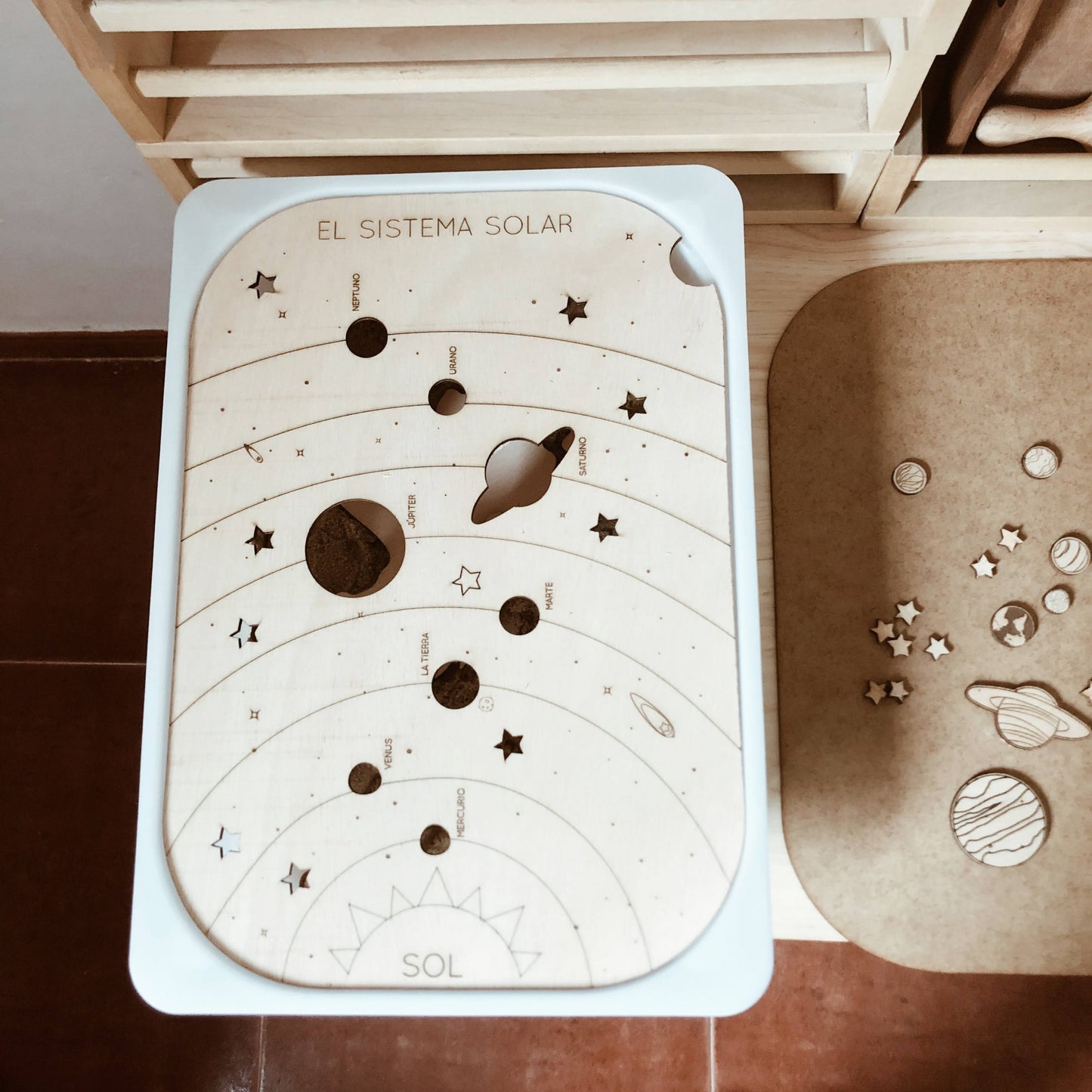 Flisat table insert The solar system